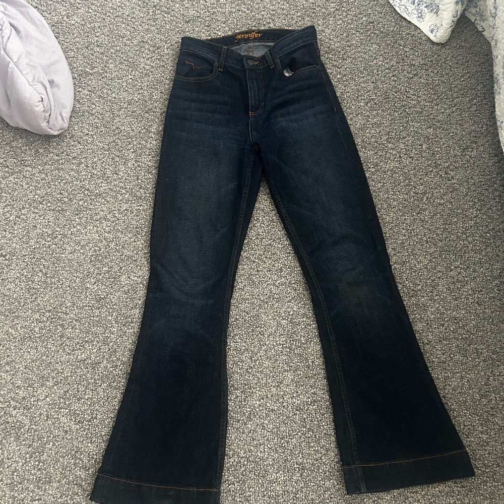 Kimes Ranch Blue Flare Wide Leg Jeans